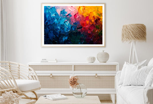 Colorful Abstract Oil Painting Home Decor Premium Quality Poster Print Choose Your Sizes