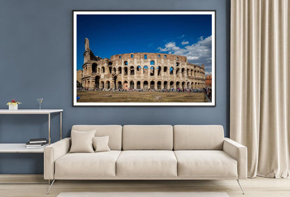 Views Of the Coliseum Rome, Italy Home Decor Premium Quality Poster Print Choose Your Sizes