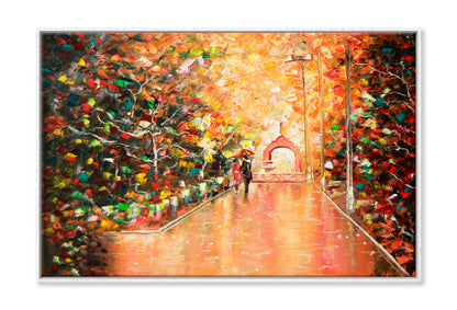 Arch Couple Oil Painting Wall Art Limited Edition High Quality Print Canvas Box Framed White