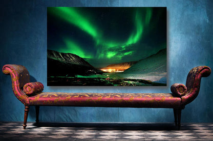 Northern Lights Wall Art UV Direct Aluminum Print Australian Made Quality