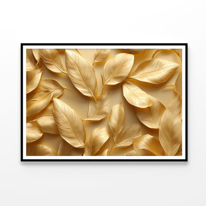 Collection of Golden Leaves Home Decor Premium Quality Poster Print Choose Your Sizes