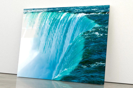 Canadian Or Horseshoe Waterfall from Canadian Side of Niagara Falls Acrylic Glass Print Tempered Glass Wall Art 100% Made in Australia Ready to Hang