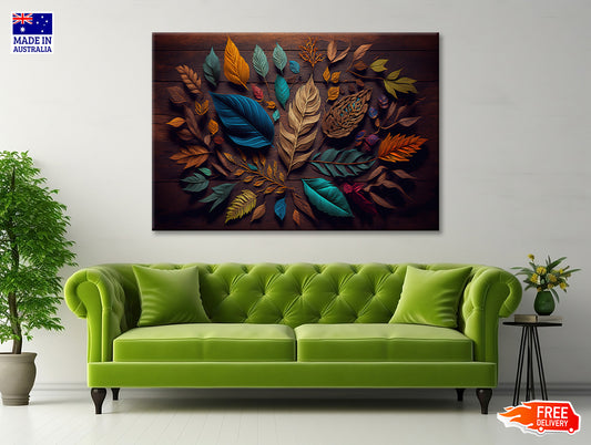 Leaves Art and Painting Print 100% Australian Made - Bella Home Decor