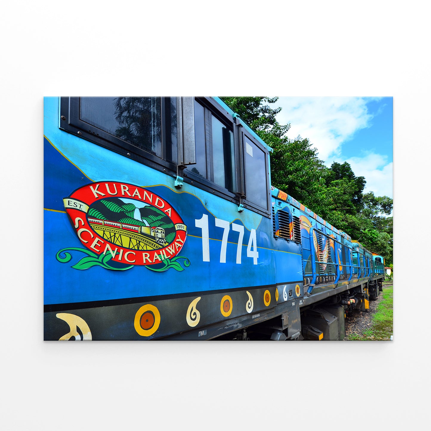 Kuranda Scenic Railway Cairns Historic Train Wall Art Decor 100% Australian Made