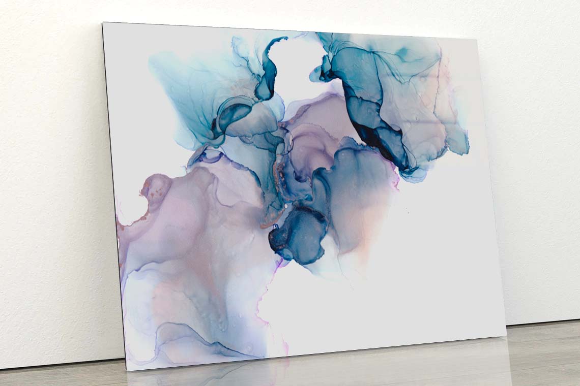 Abstract Alcohol Ink Acrylic Glass Print Tempered Glass Wall Art 100% Made in Australia Ready to Hang