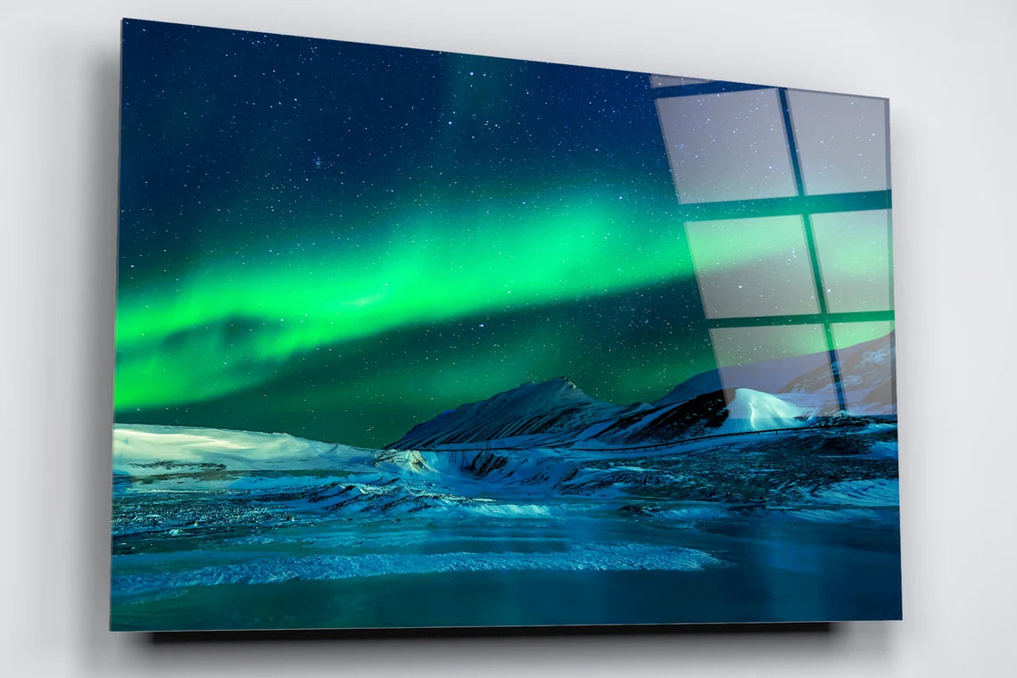 Aurora Borealis Acrylic Glass Print Tempered Glass Wall Art 100% Made in Australia Ready to Hang