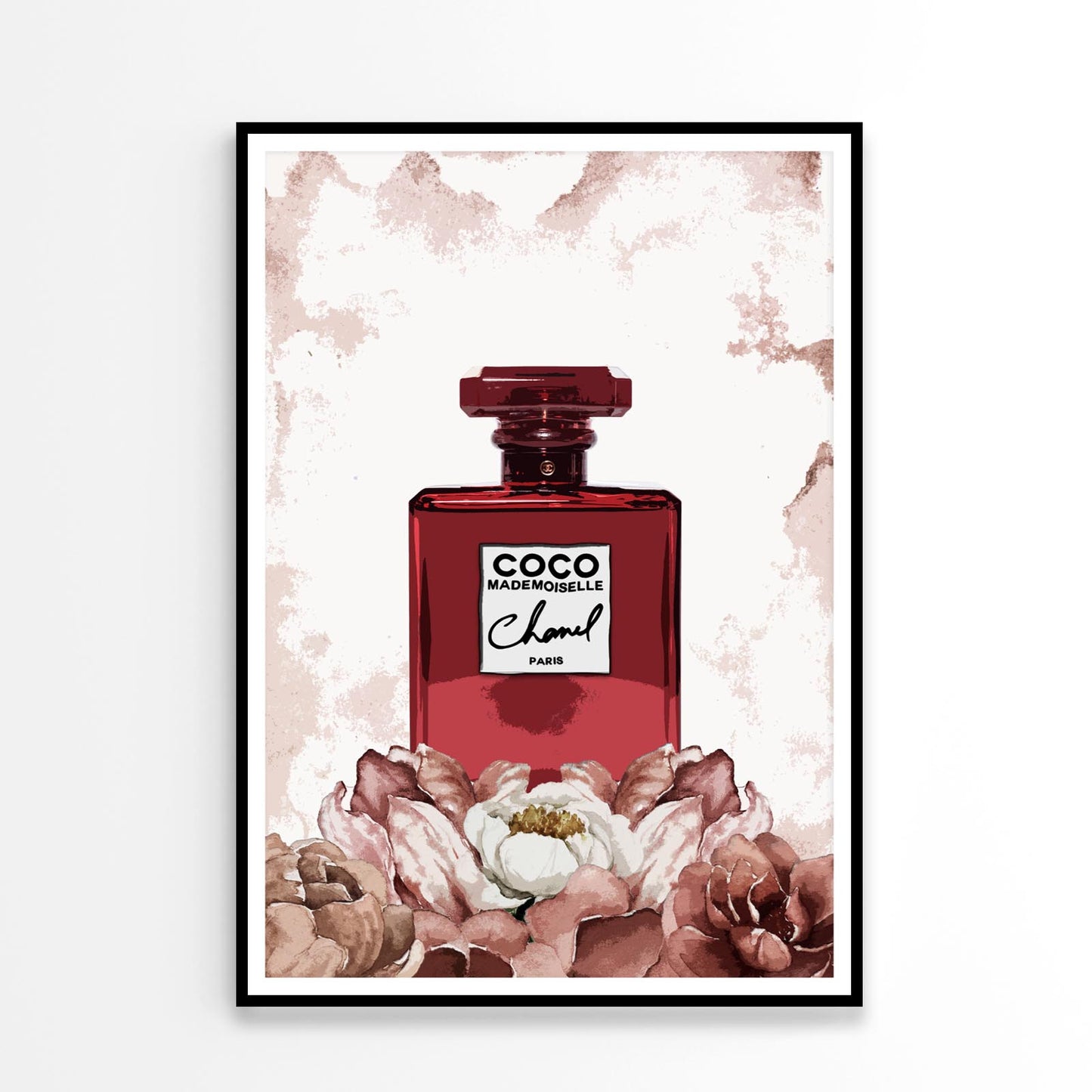 Flower Red Perfume Design Home Decor Premium Quality Poster Print Choose Your Sizes