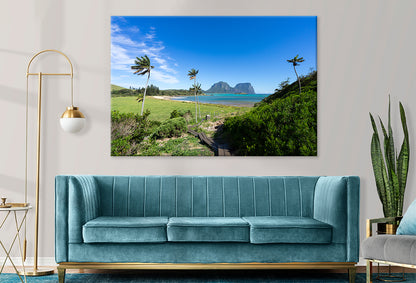 Lord Howe Island NSW Old Settlement Beach Lagoon Wall Art Decor 100% Australian Made