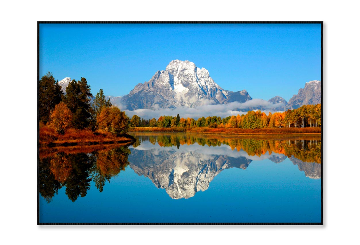 Mountain Is Reflected in A Lake Home Decor Premium Quality Poster Print Choose Your Sizes