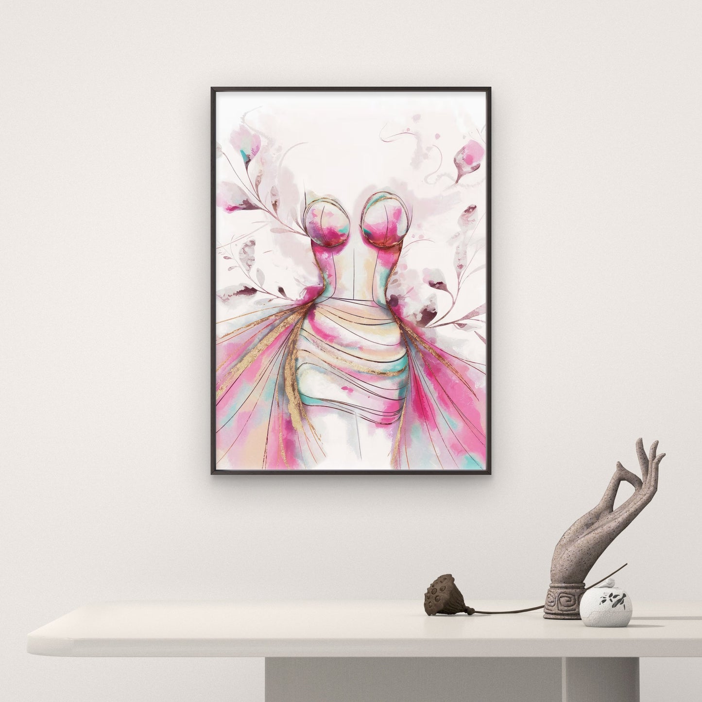 Pink Haute Couture Woman Fashion Home Decor Premium Quality Poster Print Choose Your Sizes - Bella Home Decor