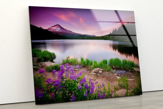 Mountain Lake & Forest UV Direct Aluminum Print Australian Made Quality