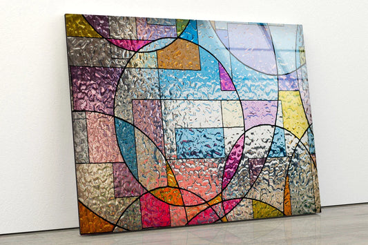 Colorful Glass Design UV Direct Aluminum Print Australian Made Quality