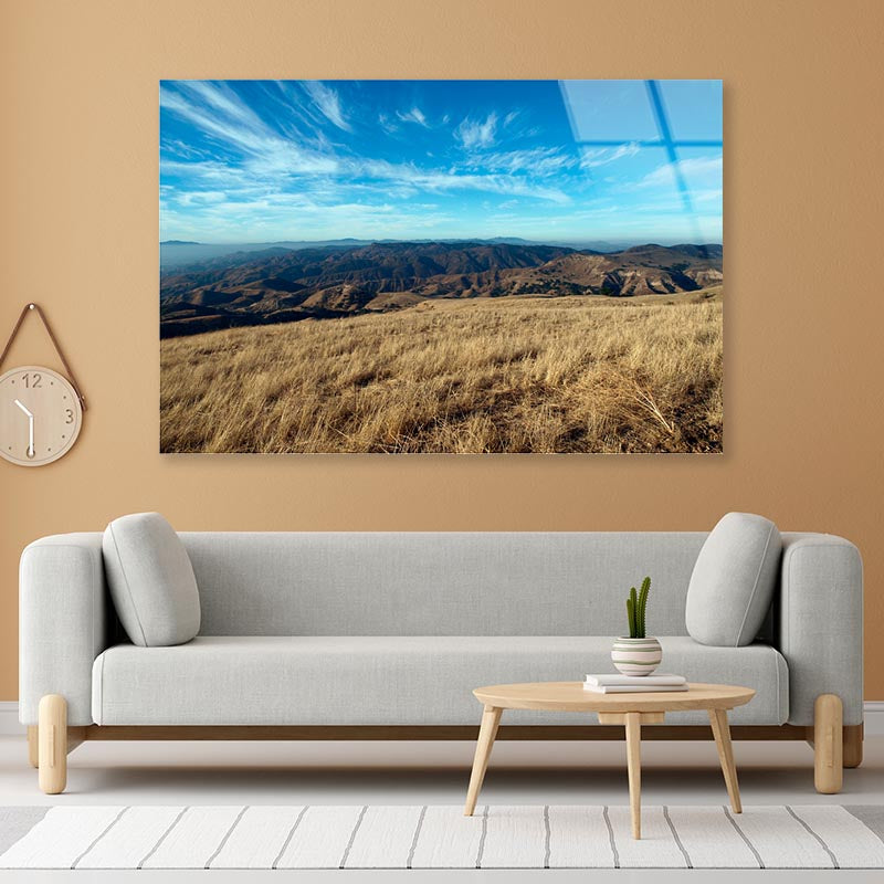 Oat Mountain View Chatsworth California Acrylic Glass Print Tempered Glass Wall Art 100% Made in Australia Ready to Hang