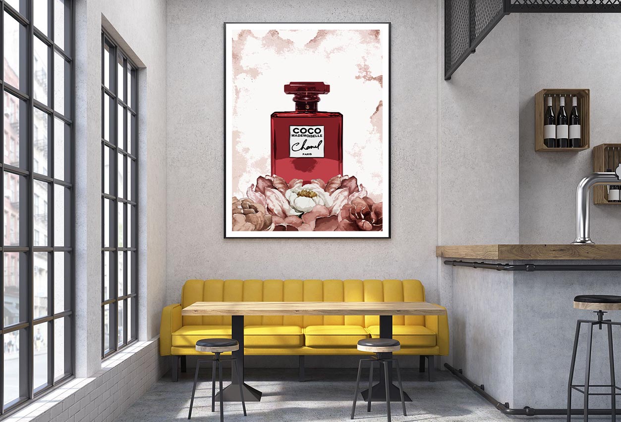 Flower Red Perfume Design Home Decor Premium Quality Poster Print Choose Your Sizes