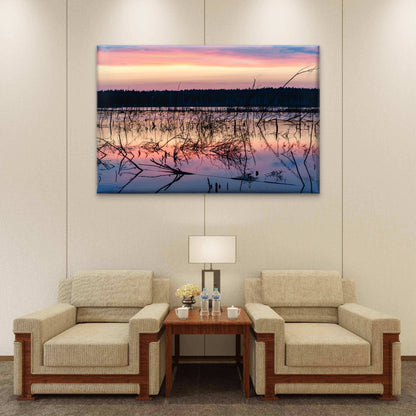 Sunset Swamp Lake Argyle Australia Wall Art Decor 100% Australian Made - Bella Home Decor