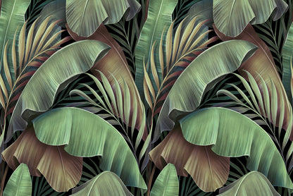 Banana Leaves Abstract Design Print 100% Australian Made - Bella Home Decor