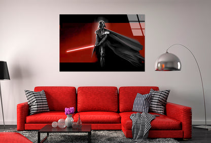 Sci-Fi Dark Villain Tempered Glass Printing Wall Art Australian Made Quality