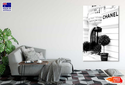 Bella Home Black And White Fashion Store Print Canvas Ready to hang