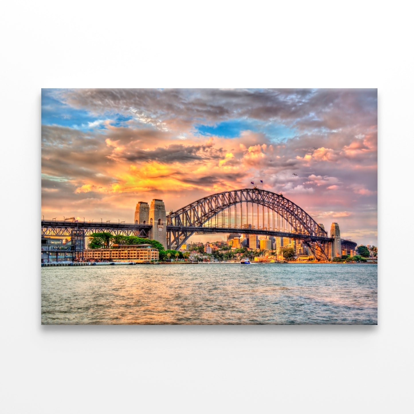 Sydney Harbour Bridge Sunset New South Wales Wall Art Decor 100% Australian Made