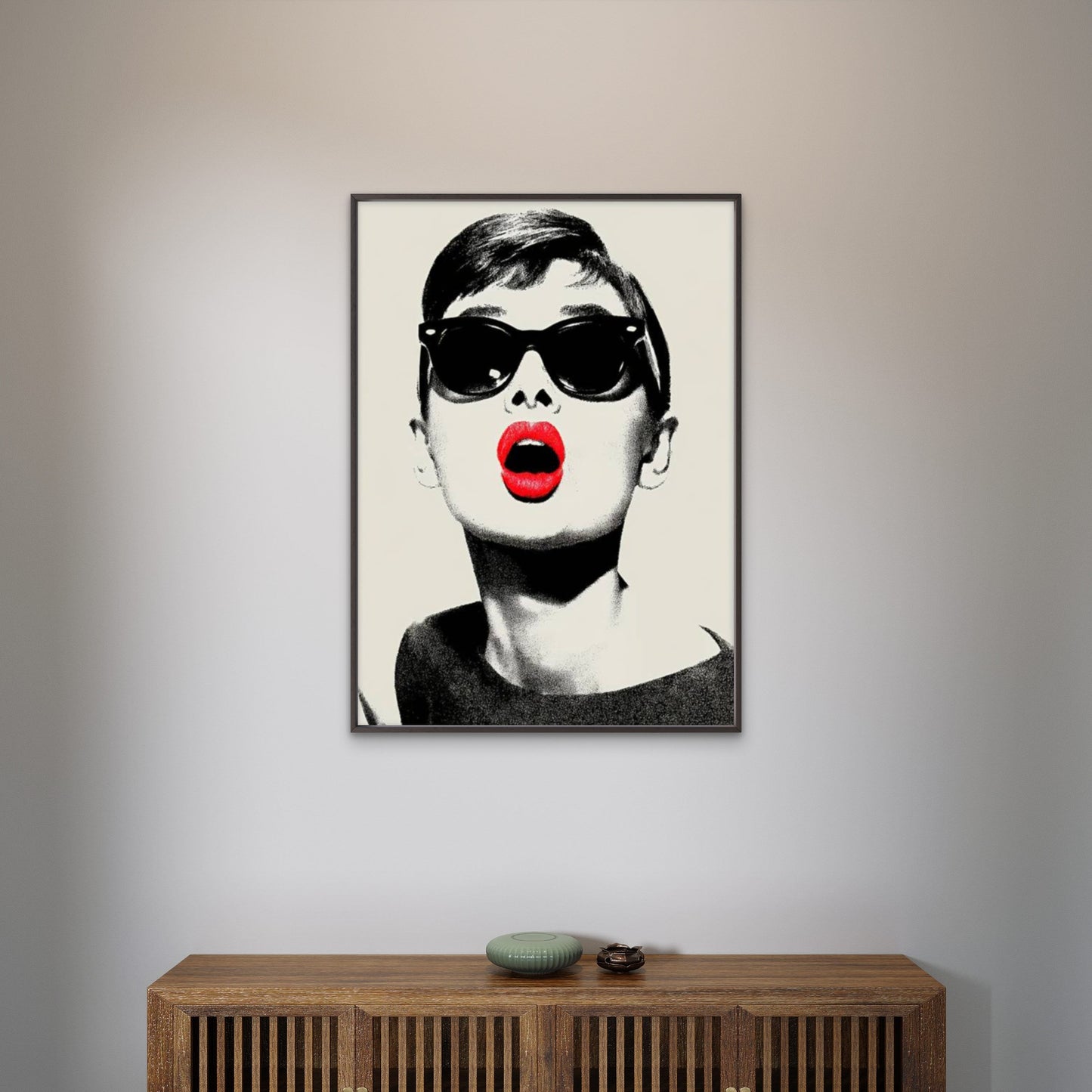 Red Lips Iconic Woman modern Art Fashion Home Decor Premium Quality Poster Print Choose Your Sizes - Bella Home Decor