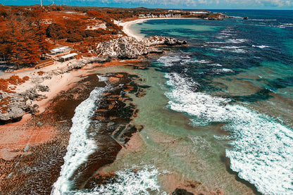 Pristine Reef Shallows Framing The Basin Beach, Perth, Australia Wall Art Decor 100% Australian Made