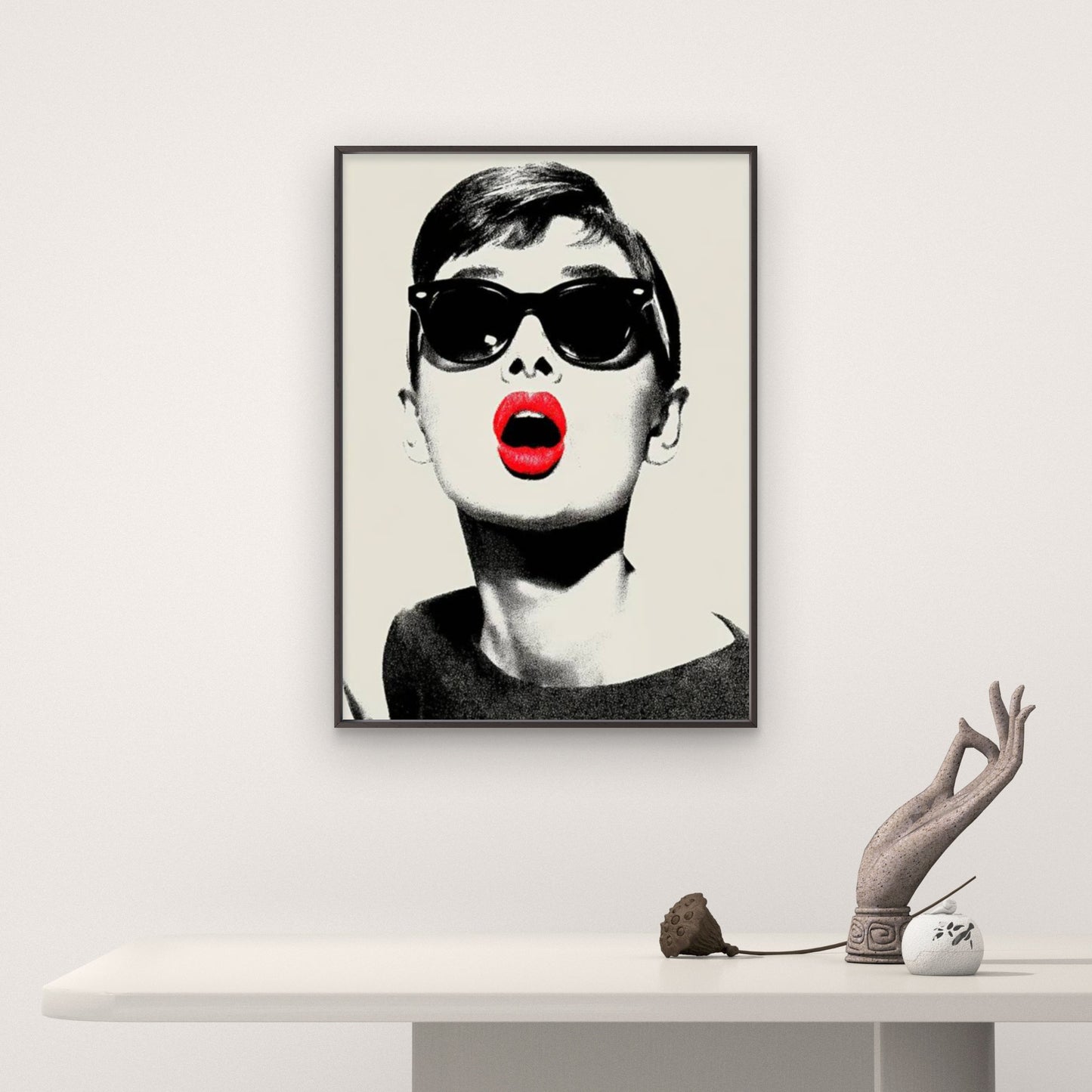 Red Lips Iconic Woman modern Art Fashion Home Decor Premium Quality Poster Print Choose Your Sizes - Bella Home Decor