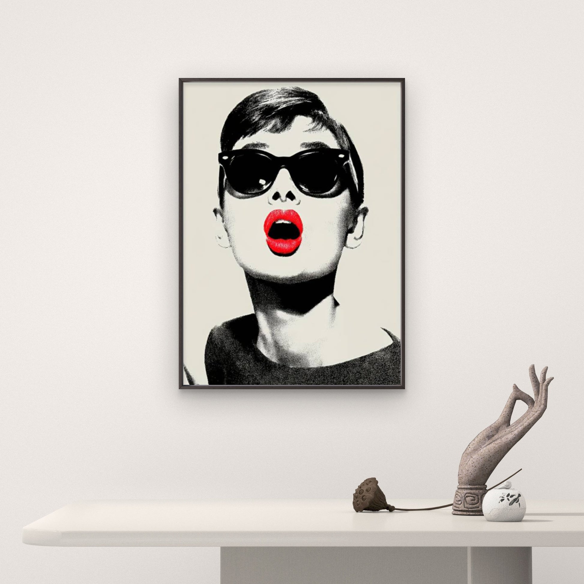 Red Lips Iconic Woman modern Art Fashion Home Decor Premium Quality Poster Print Choose Your Sizes - Bella Home Decor
