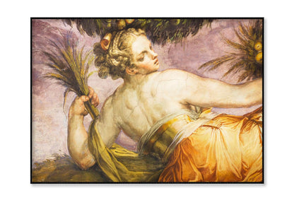 Old Fresco with Beautiful Woman from Palazzo Vecchio in Florence Home Decor Premium Quality Poster Print Choose Your Sizes - Bella Home Decor