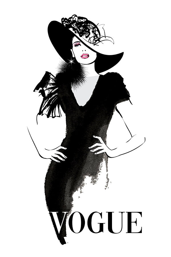 Vogue Girl Drawing Print 100% Australian Made