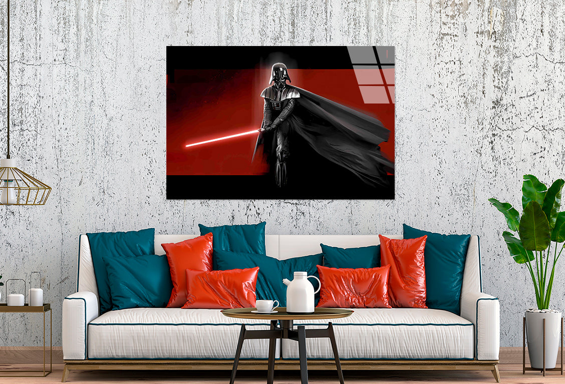 Sci-Fi Dark Villain Tempered Glass Printing Wall Art Australian Made Quality