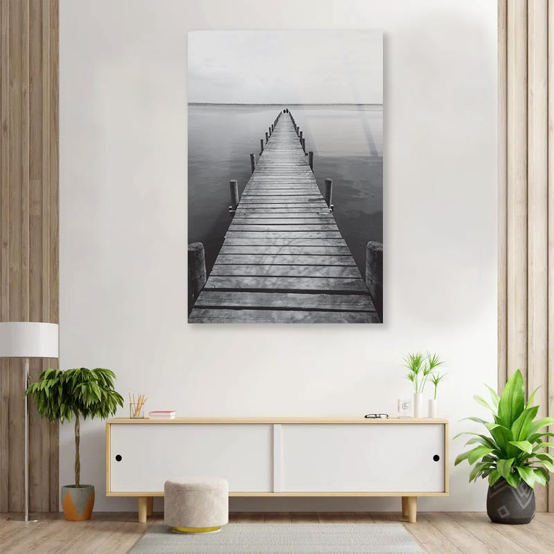 Silence On The Lake At Sunset Portrait Photograph Acrylic Glass Print Tempered Glass Wall Art 100% Made in Australia Ready to Hang