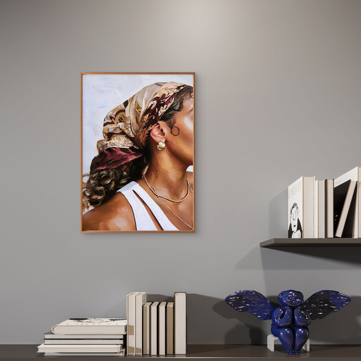Modern Boho African Woman Painting Fashion Home Decor Premium Quality Poster Print Choose Your Sizes - Bella Home Decor