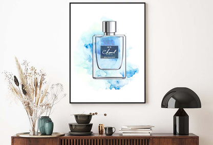 Blue Shaded Fashion Perfume Bottle Design Home Decor Premium Quality Poster Print Choose Your Sizes