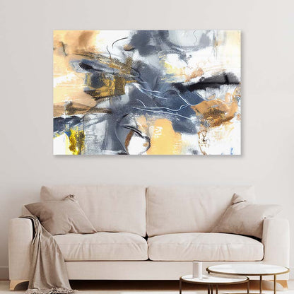 Smears Abstract Acrylic Glass Print Tempered Glass Wall Art 100% Made in Australia Ready to Hang