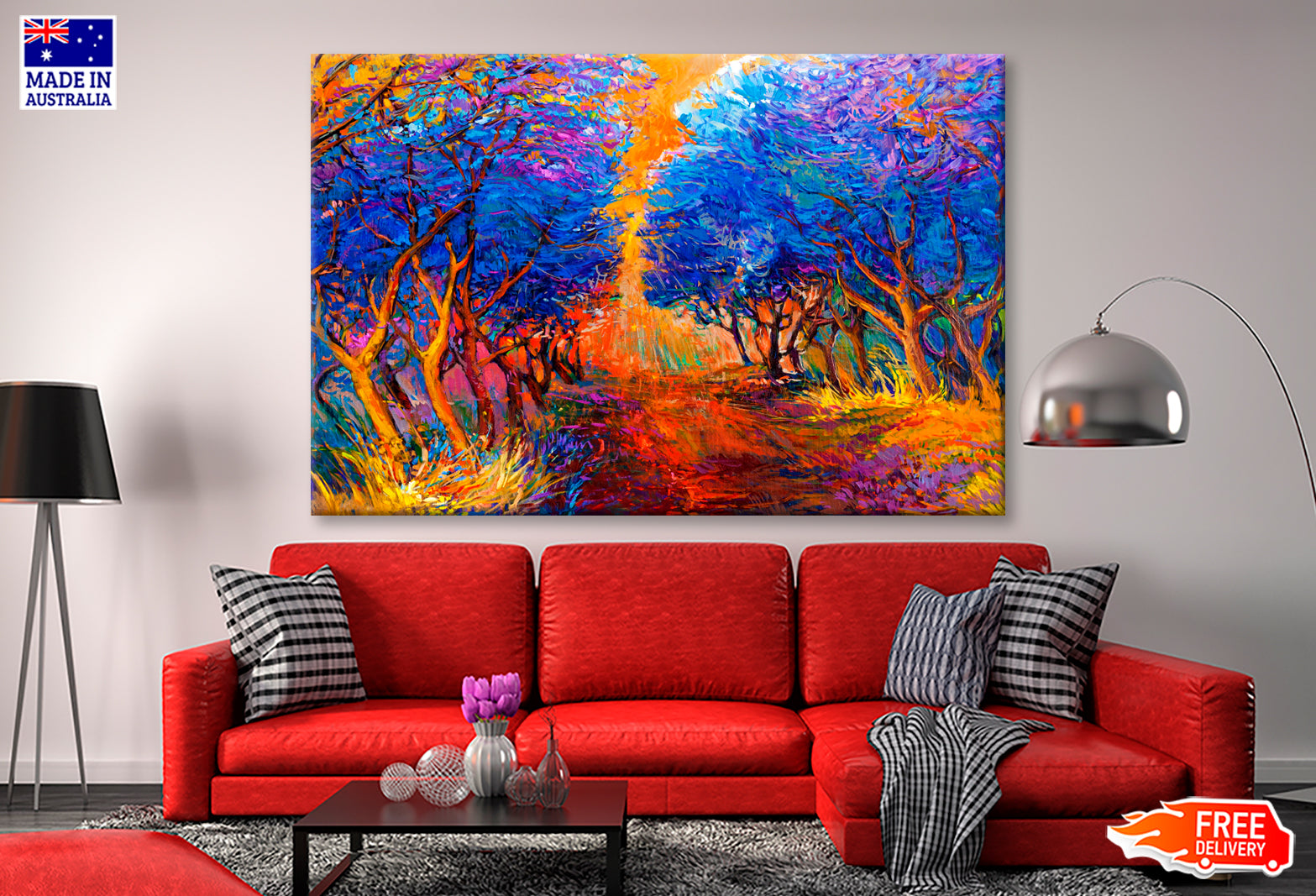 Autumn Forest Oil Painting Wall Art Limited Edition High Quality Print