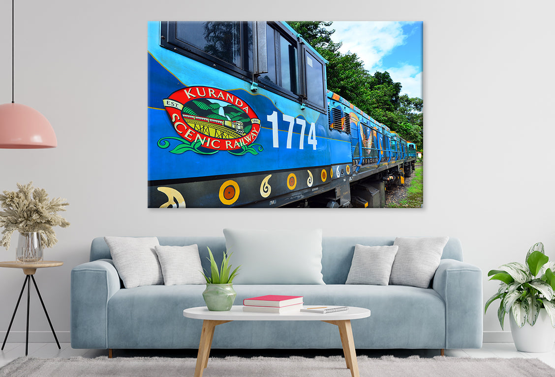 Kuranda Scenic Railway Cairns Historic Train Wall Art Decor 100% Australian Made