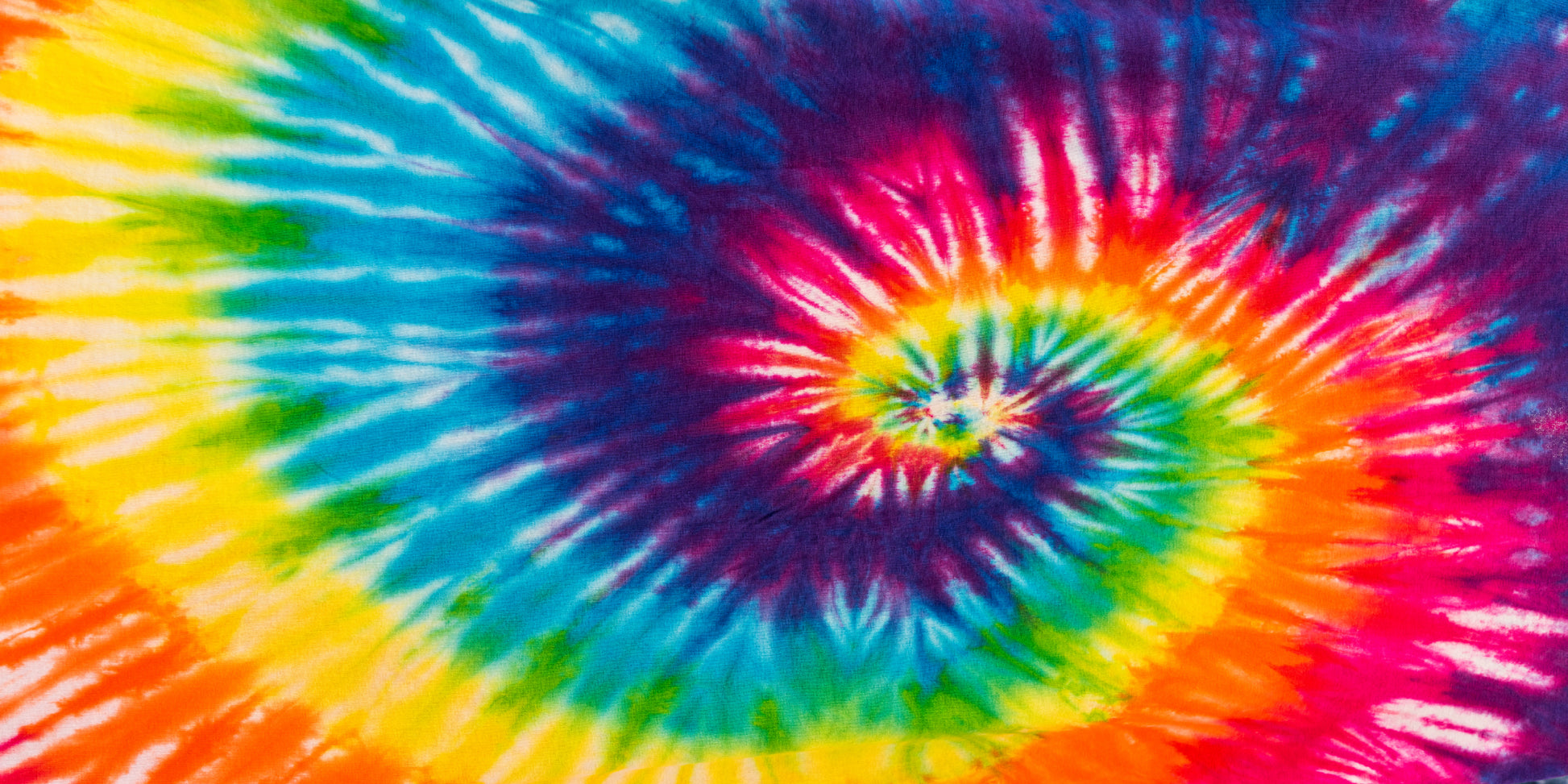 Rainbow Spiral Tie Dye Pattern Wall Art Canvas Office Home Room Framed 120x60cm - Bella Home Decor