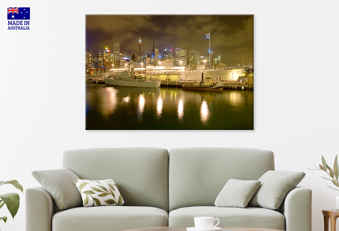 HMAS Vampire at Darling Harbour Maritime Museum Sydney Wall Art Decor 100% Australian Made