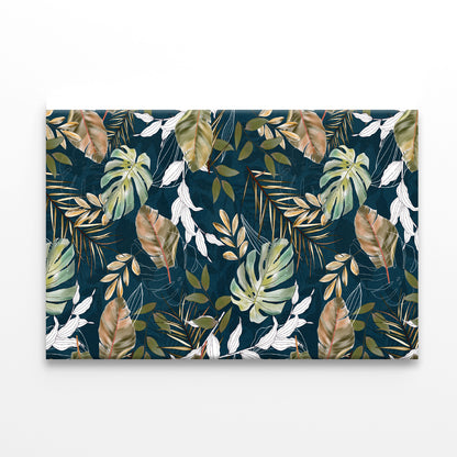 Beautiful Pattern of Tropical Leaves Print 100% Australian Made - Bella Home Decor