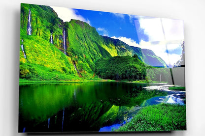 Azores Portugal Acrylic Glass Print Tempered Glass Wall Art 100% Made in Australia Ready to Hang