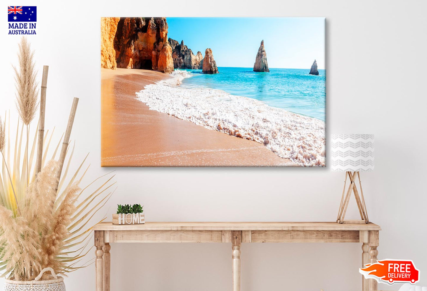 Summer Sandy Beach Wall Art Decor 100% Australian Made - Bella Home Decor
