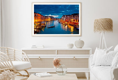 Grand Canal at Night, Venice Home Decor Premium Quality Poster Print Choose Your Sizes