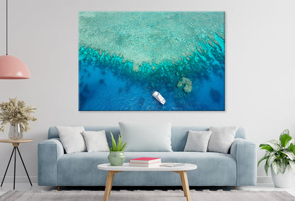 Great Barrier Reef Ocean View Queensland Wall Art Decor 100% Australian Made