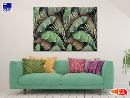 Banana Leaves Abstract Design Print 100% Australian Made - Bella Home Decor