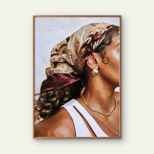 Modern Boho African Woman Painting Fashion Home Decor Premium Quality Poster Print Choose Your Sizes - Bella Home Decor