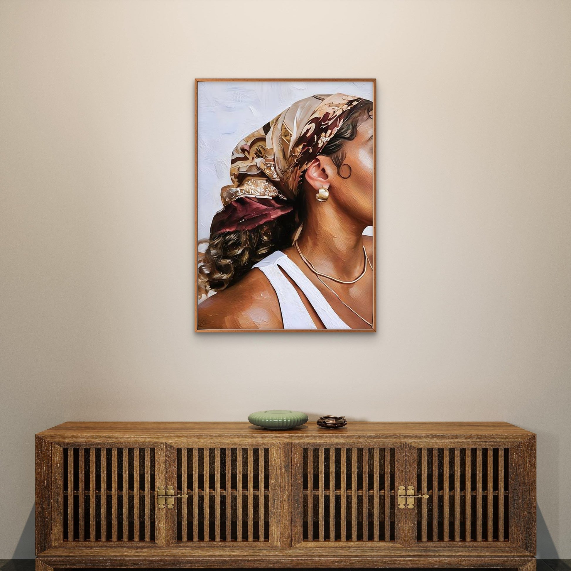Modern Boho African Woman Painting Fashion Home Decor Premium Quality Poster Print Choose Your Sizes - Bella Home Decor