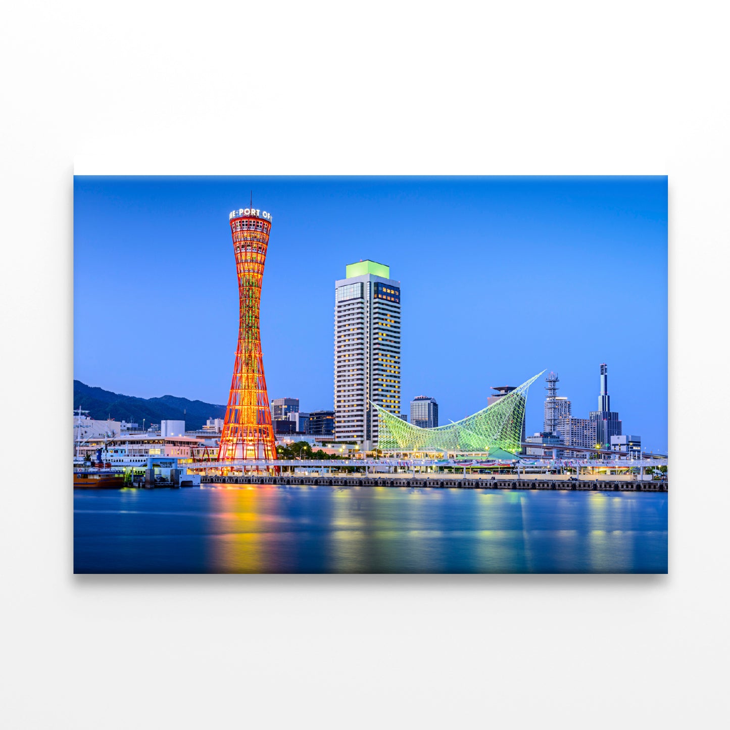 Kobe City Skyline with Kobe Tower Print 100% Australian Made - Bella Home Decor