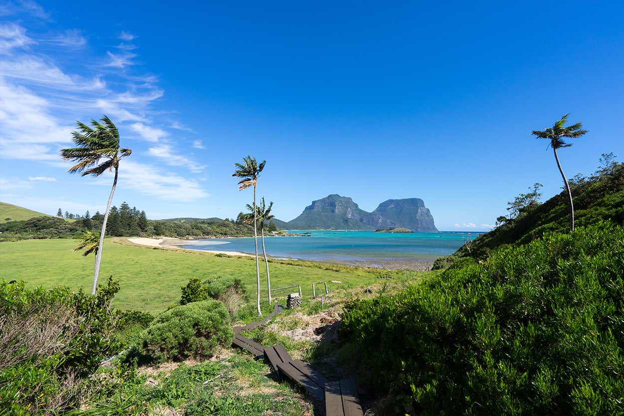 Lord Howe Island NSW Old Settlement Beach Lagoon Wall Art Decor 100% Australian Made