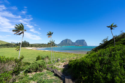 Lord Howe Island NSW Old Settlement Beach Lagoon Wall Art Decor 100% Australian Made
