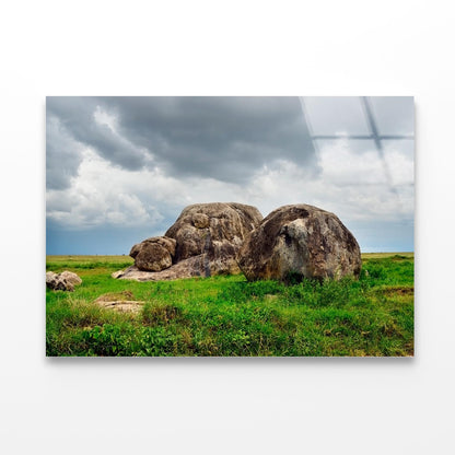 National Park Scenery with Rocks Africa Acrylic Glass Print Tempered Glass Wall Art 100% Made in Australia Ready to Hang